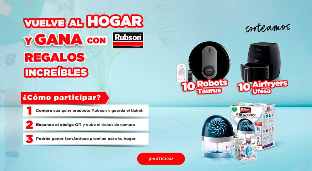 Participa para ganar fantasticos premios de Rubson