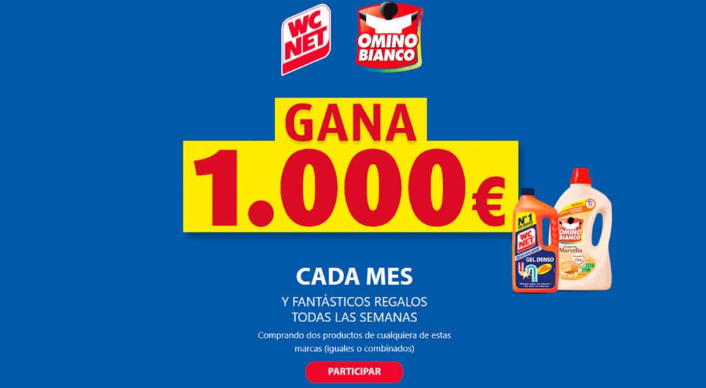 Participa para ganar premios con WC Net y Omino Bianco