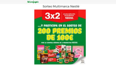 Sorteos y concursos recientes de El Corte Ingles